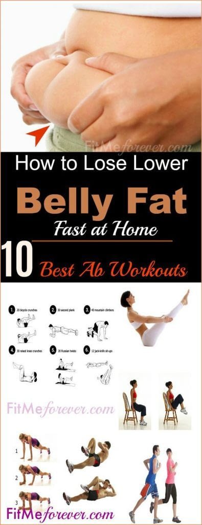 How To Lose Lower Belly Fat with 10 Best Ab Workouts